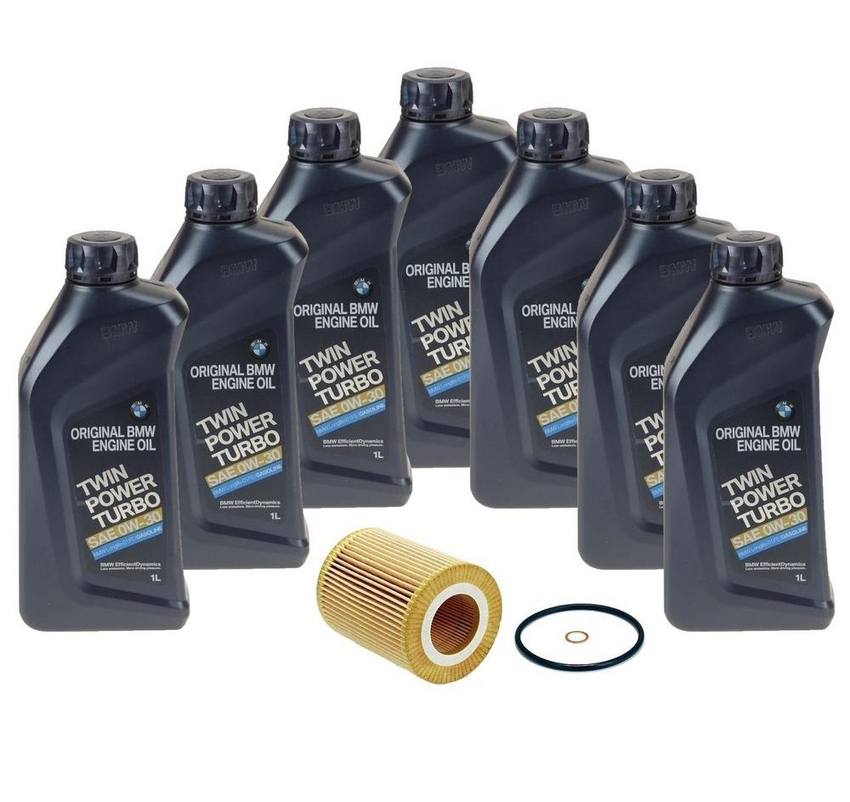 Genuine BMW Engine Oil Change Kit - (0W-30) 83212365950